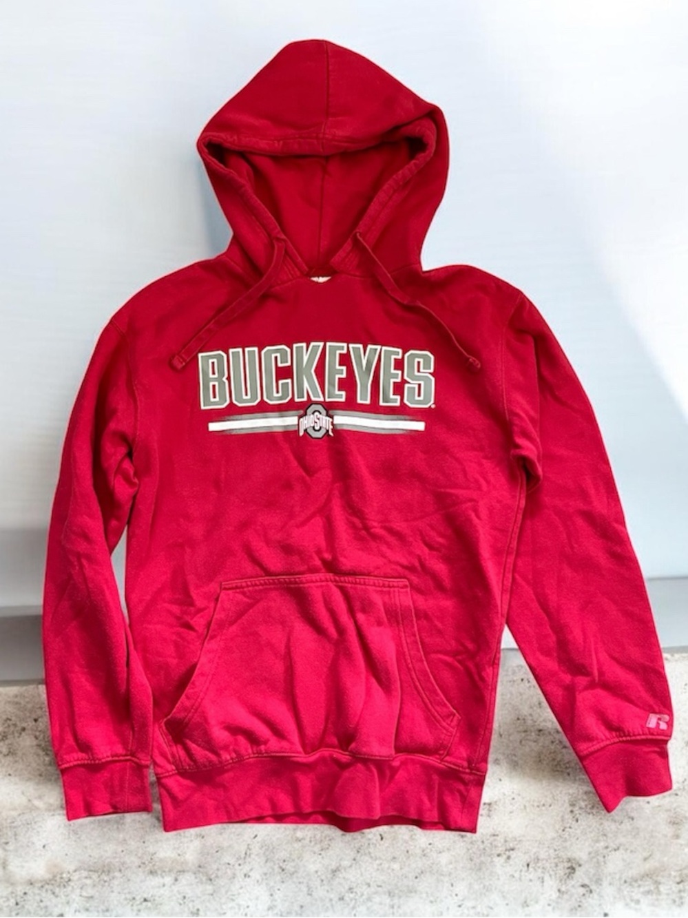 Russell Athletic Red Ohio State Buckeyes Hooded Sweatshirt